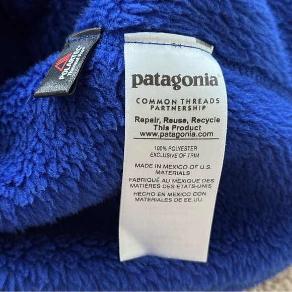 Patagonia Re-Tool Snap-T Fleece Pullover Women Sz Small - Picture 6 of 8